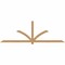 Ekena Millwork Redmond Smooth Timber Gable Bracket, Western Red Cedar, 108"W x 36"H x 1 1/2"D x 3 1/2"F, 8/12 Pitch GBW108X36X0204RED00SWR - alternate 1
